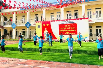 TRƯỜNG TIỂU HỌC NINH MỸ TƯNG BỪNG KỶ NIỆM NGÀY 22/12 VỚI CHUỖI HOẠT ĐỘNG THỂ DỤC THỂ THAO